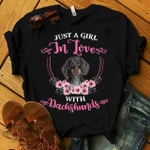 Just a girl in love with DACHSHUNDS Standard T-shirt DHL-16NQ009