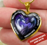From our first kiss till our last breath dragon necklace ntk-18nq057