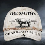 Custom Name, Address, Est Charolais Cattle Classic Caps