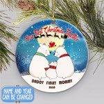First Christmas together daddy baby mommy Christmas Ornament hp-14sh014 Dreamship