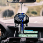 Massachusetts State Police Punisher CAR HANGING ORNAMENT HQT-37CT24