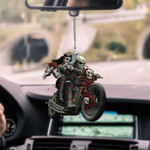 Biker Couple Skull CAR HANGING ORNAMENT tdh | hqt-37xt001