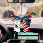 Massachusetts Eagle CAR HANGING ORNAMEN tdh | HQT-37TP055