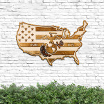US Marine American Flag Cut Metal Sign HTT14JUN21TT7