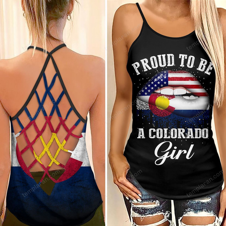Proud To Be A Colorado Woman Cross Tank Top hqt-35ct33