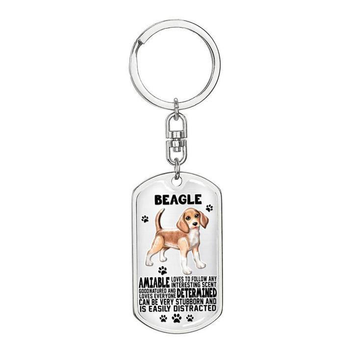 DHL-17TT006 Jewelry ShineOn Fulfillment Dog Tag with Swivel Keychain (Steel) No