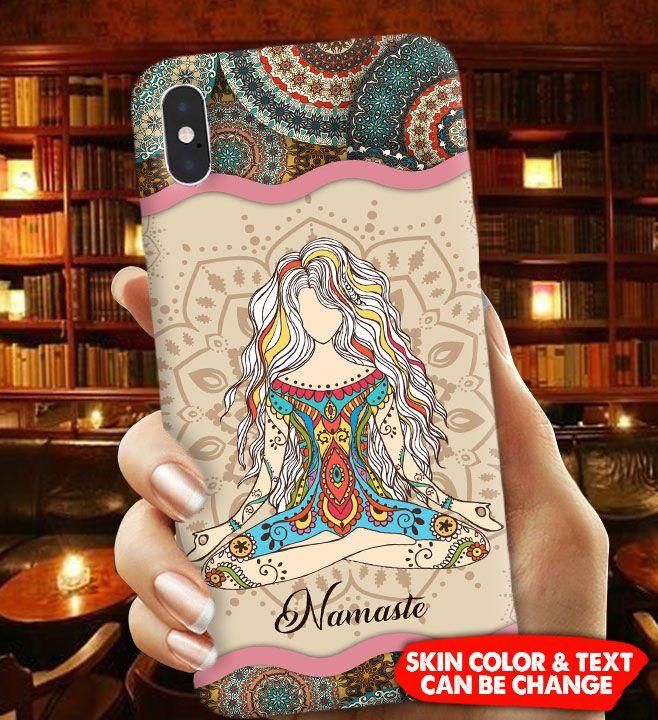 PERSONALIZED GIRL & YOGA PHONECASE Phonecase FUEL