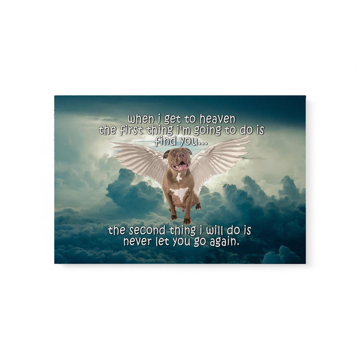 Pitbull Heaven Canvas HTT-15XT009 Dreamship 12x8in