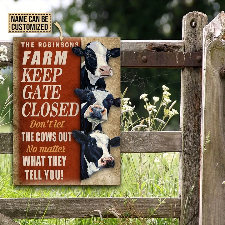 Holstein Friesian cattle Printed Metal Sign ntk-29tq004