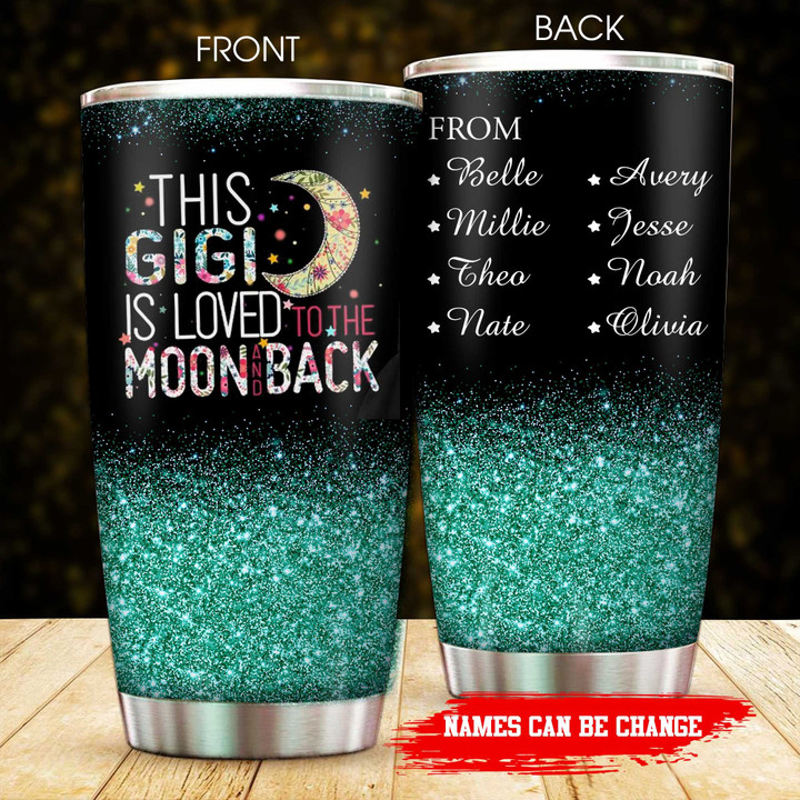 PERSONALIZED TEXT GIGI STAR 3D Printing Tumbler Tumbler 3D Tee Art