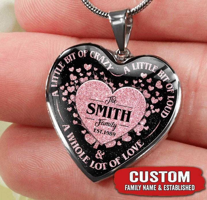 Personalized Necklace Custom Family Name Established Jewelry ShineOn Fulfillment