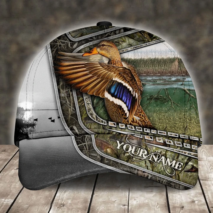 WATERFOWL HUNTING CAMO PERSONALIZED CAP