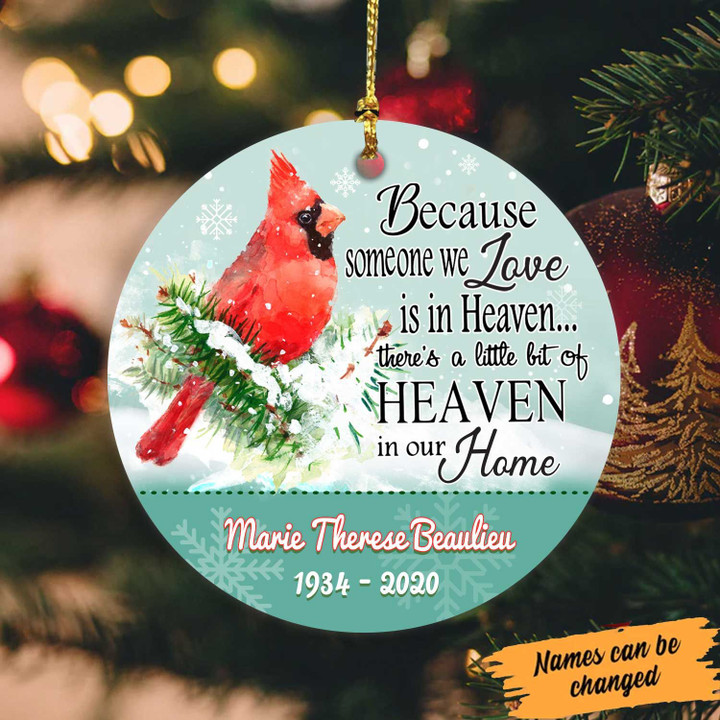 Because Someone We Love is in Heaven Ceramic Christmas Ornament hp-14hl017 Dreamship