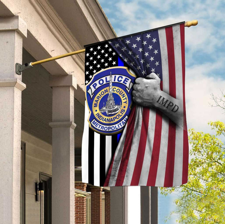 Indianapolis Metropolitan Police Department 3D Flag Full Printing hqt07jun21sh4