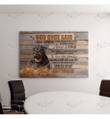 Rottweiler Canvas God Created The Rottweiler,  Framed, Best Gift, Rottweiler Lover, Housewarming, Wall Art Print, Home Decor