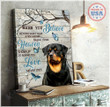 Rottweiler Canvas When You Believe,  Framed, Best Gift, Rottweiler Lover, Housewarming, Wall Art Print, Home Decor