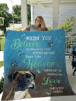When You Believe Beyond What Your Eyes Can See Boxer Blanket Quilt, | Gifts Boxer Lovers, Sherpa Fleece Blanket Throw, Home & Living