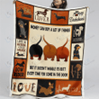 Money can buy a lot of things Dachshund Blanket Quilt | Gifts Dachshund Lovers, Sherpa Fleece Blanket Throw, Home & Living