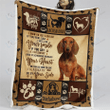 I'll always be by your side  Dachshund Blanket Quilt | Gifts Dachshund Lovers, Sherpa Fleece Blanket Throw, Home & Living, Vintage Blanket