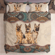 GERMAN SHEPHERD Bedding Set Mandala, Duvet covers & 2 Pillow Shams, Comforter, Bed Sheet, German Dog Lover Gift