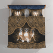 BOXER Bedding Set Flower Mandala [09-N] | Duvet cover, 2 Pillow Shams, Comforter, Bed Sheet