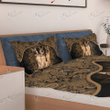 GERMAN SHEPHERD Bedding Set Flower Mandala [09-N] | Duvet cover, 2 Pillow Shams, Comforter, Bed Sheet