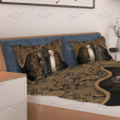 LABRADOR Bedding Set Flower Mandala [09-N] | Duvet cover, 2 Pillow Shams, Comforter, Bed Sheet
