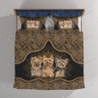 YORKSHIRE Bedding Set Flower Mandala [09-N] | Duvet cover, 2 Pillow Shams, Comforter, Bed Sheet