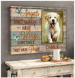 Dog Canvas Angel Don't Always Have Wings Personalized [10-D] | Framed, Best Gift, Pet Lover, Housewarming, Wall Art Print, Home Decor