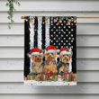  YORKSHIRE - Flag Christmas [10-B] | House Garden Flag, Dog Lover, New House Gifts, Home Decoration