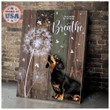 DACHSHUND - CANVAS Just Breathe [09-B] | Framed, Best Gift, Pet Lover, Housewarming, Wall Art Print, Home Decor