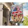  GERMAN SHEPHERD - Flag Merry Christmas [10-B] | House Garden Flag, Dog Lover, New House Gifts, Home Decoration