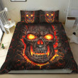 SKULL Bedding Set [10-D] | Duvet cover, 2 Pillow Shams, Comforter, Bed Sheet