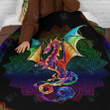 Dragon Blanket Quilt Dragon Bedspread, Dragon Lovers, Home & Living, Bed room, Fleece Blanket
