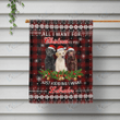  LABRADOR -  Flag ALL I Want Christmas [10-T] | House Garden Flag, Dog Lover, New House Gifts, Home Decoration