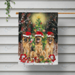  GERMAN SHEPHERD - Flag Christmas 0856 [10-B] | House Garden Flag, Dog Lover, New House Gifts, Home Decoration