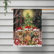  YORKSHIRE - Flag Christmas 0856 [10-B] | House Garden Flag, Dog Lover, New House Gifts, Home Decoration