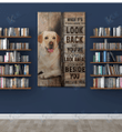 LABRADOR - CANVAS LOOK BACK [10-B] | Framed, Best Gift, Pet Lover, Housewarming, Wall Art Print, Home Decor