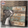 PITBULL - Angels Don't Always Have Wings | Framed, Best Gift, Pet Lover, Housewarming, Wall Art Print, Home Decor