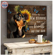 DACHSHUND - CANVAS New Beginning [11-P] | Framed, Best Gift, Pet Lover, Housewarming, Wall Art Print, Home Decor