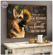 GERMAN SHEPHERD - CANVAS New Beginning [11-P] | Framed, Best Gift, Pet Lover, Housewarming, Wall Art Print, Home Decor