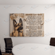 GERMAN SHEPHERD - CANVAS Heaven Can Wait [11-D] | Framed, Best Gift, Pet Lover, Housewarming, Wall Art Print, Home Decor