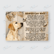 LABRADOR - CANVAS Heaven Can Wait [11-D] | Framed, Best Gift, Pet Lover, Housewarming, Wall Art Print, Home Decor