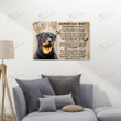 ROTTWEILER - CANVAS Heaven Can Wait [11-D] | Framed, Best Gift, Pet Lover, Housewarming, Wall Art Print, Home Decor