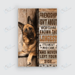 GERMAN SHEPHERD - CANVAS Friendship Isn't About Whom You [11-B] | Framed, Best Gift, Pet Lover, Housewarming, Wall Art Print, Home Decor
