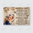 YORKSHIRE - CANVAS Heaven Can Wait [11-D] | Framed, Best Gift, Pet Lover, Housewarming, Wall Art Print, Home Decor