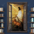 DACHSHUND  - CANVAS Going To Home With Jesus [ID3-D] | Framed, Best Gift, Pet Lover, Housewarming, Wall Art Print, Home Decor