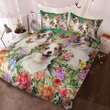 Australian Shepherd Bedding Set BEAUTIFUL FLOWER | Duvet cover, 2 Pillow Shams, Comforter, Bed Sheet