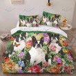 BOSTON TERRIER Bedding Set BEAUTIFUL FLOWER [ID3-D] | Duvet cover, 2 Pillow Shams, Comforter, Bed Sheet