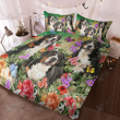 BERNESE MOUNTAIN DOG Bedding Set BEAUTIFUL FLOWER [ID3-D] | Duvet cover, 2 Pillow Shams, Comforter, Bed Sheet